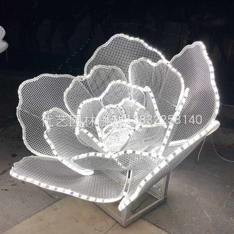 不銹鋼雕塑工廠,發(fā)光玫瑰花雕塑 不銹鋼雕塑工廠,發(fā)光玫瑰花雕塑