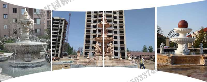 大理石景觀噴泉安裝，大型景觀噴泉廠家，景觀石雕噴泉廠家