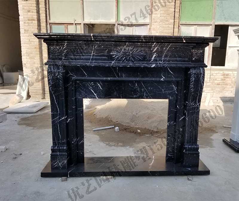 石雕壁爐架，大理石壁爐架，室內壁爐架