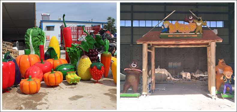 仿真蔬菜水果擺件，卡通玻璃鋼門頭