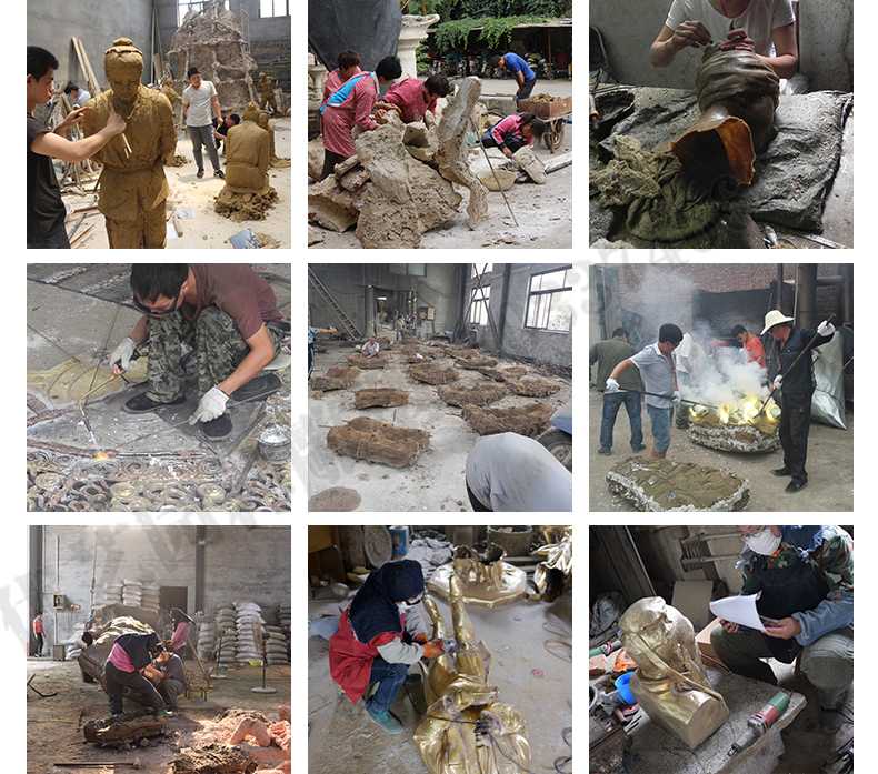 銅雕塑廠家，銅雕塑鑄造流程，銅雕塑定制