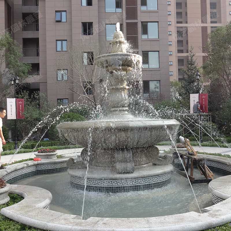 石雕噴泉，花崗巖噴泉，景觀噴泉