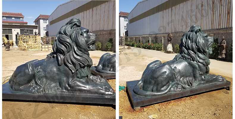 匯豐銀行銅獅子，銅雕塑廠家，歐式銅獅子