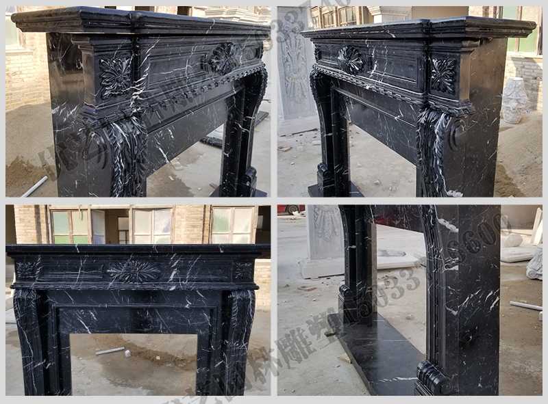 石雕壁爐架廠家，石雕壁爐架工廠，定制石雕壁爐架