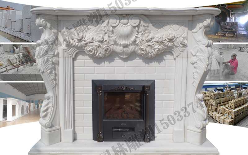 石雕壁爐架制作，石雕壁爐架制作流程，石雕壁爐架工廠