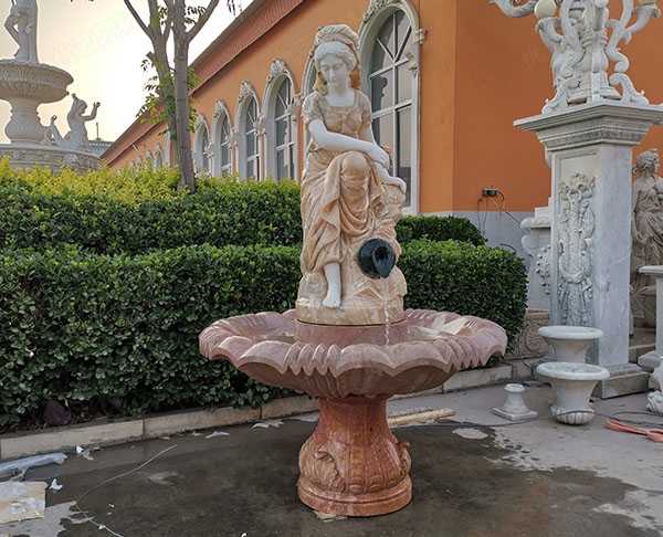 優(yōu)藝石雕噴泉廠家現貨歐式美女人物噴泉