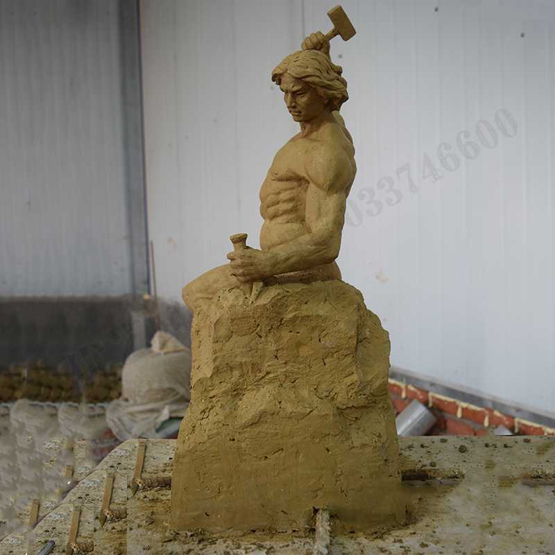 自我雕刻雕塑，自我雕刻擺件，雕刻自我