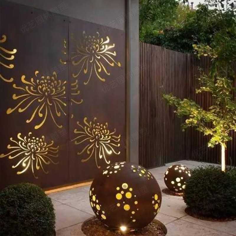 耐候鋼雕塑，景觀雕塑定制