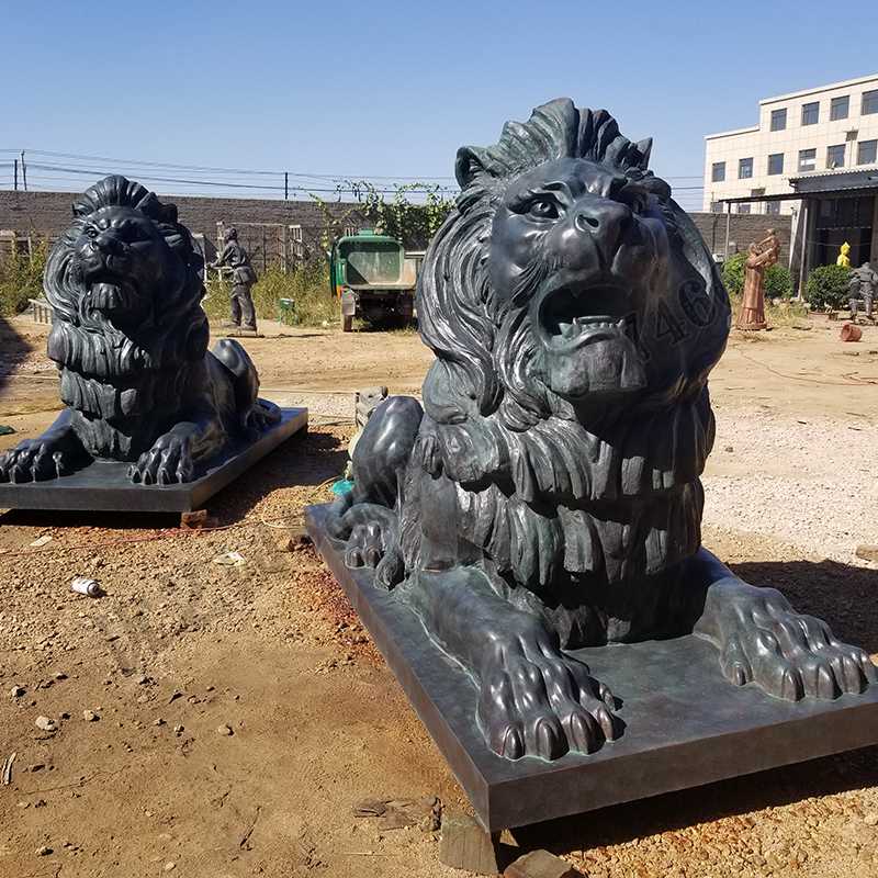 匯豐銅獅子，銅匯豐獅子，銅雕塑廠家，銅獅子廠家