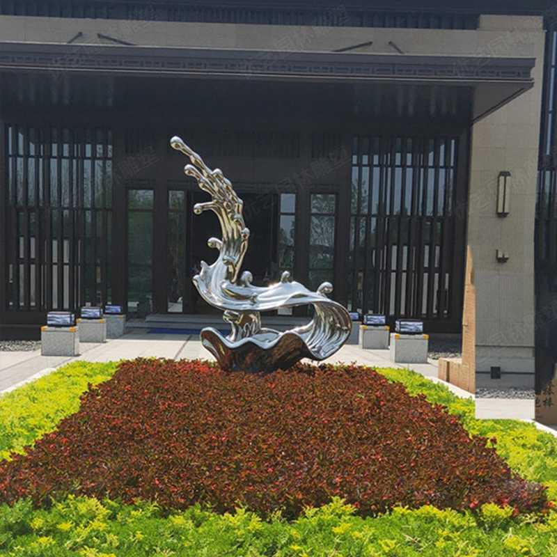 不銹鋼流水雕塑，不銹鋼雕塑廠家